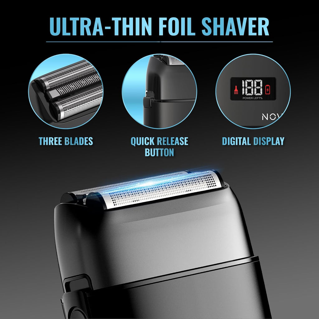 Professional Barber Clippers and Trimmer Set, Cordless Hair Clippers for Men V7553