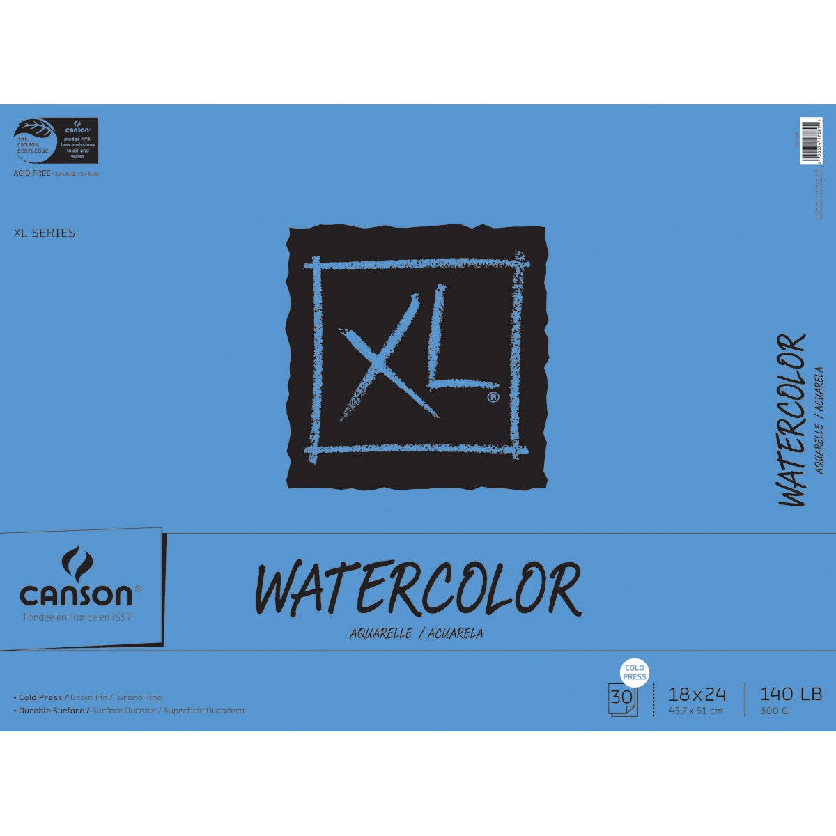 30 Sheets 18x24 Watercolor Paper Pad M505