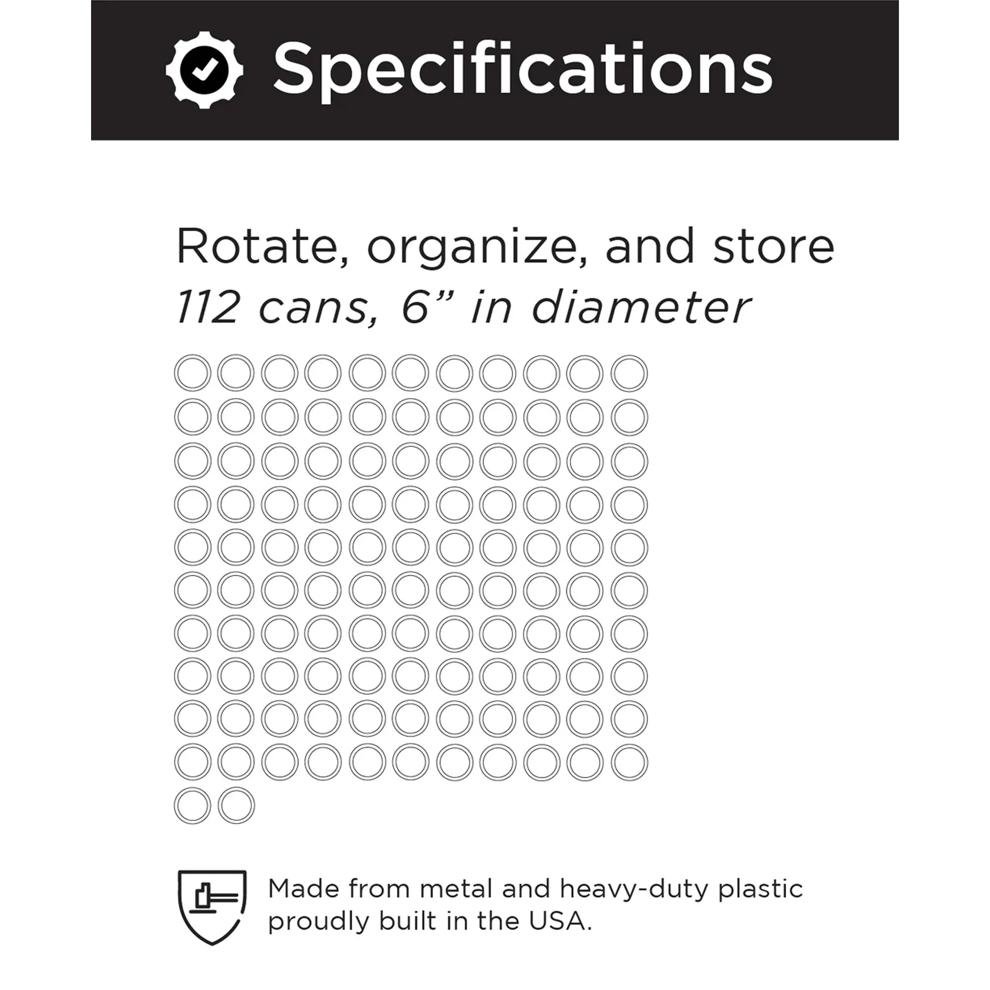 Small Can Rotation Organizer J793427