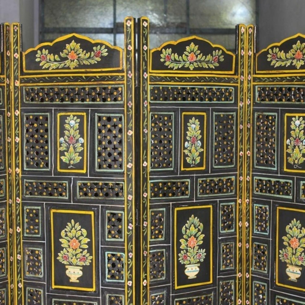 Hand Carved Painted Partition Divider V83433