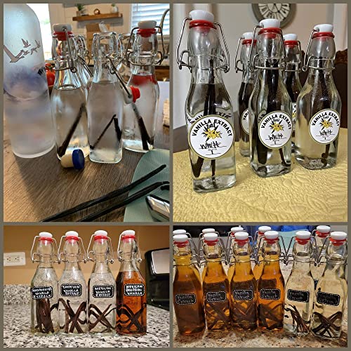 Set of 6 8.5 oz Swing Top Glass Bottles N2196