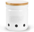 Porcelain Garlic Keeper with Lid 4.5-Inch I286