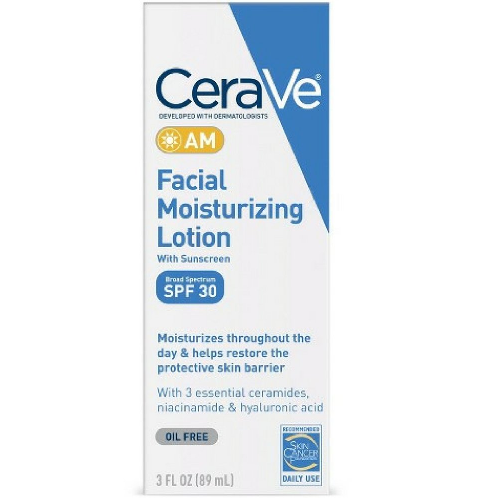 Facial Moisturizing Lotion AM SPF 30, 3 Ounce, Fragrance Free T1244