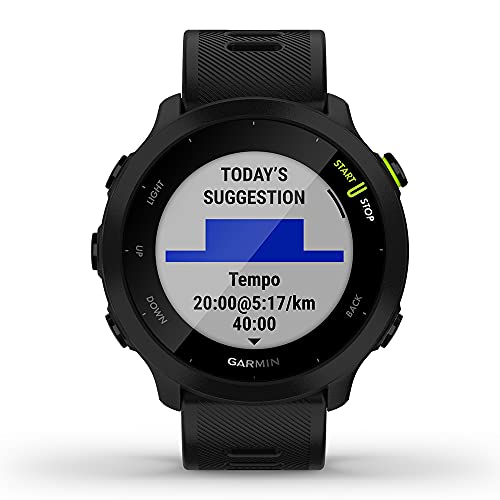 Black GPS Running Watch with Heart Rate Monitor O974