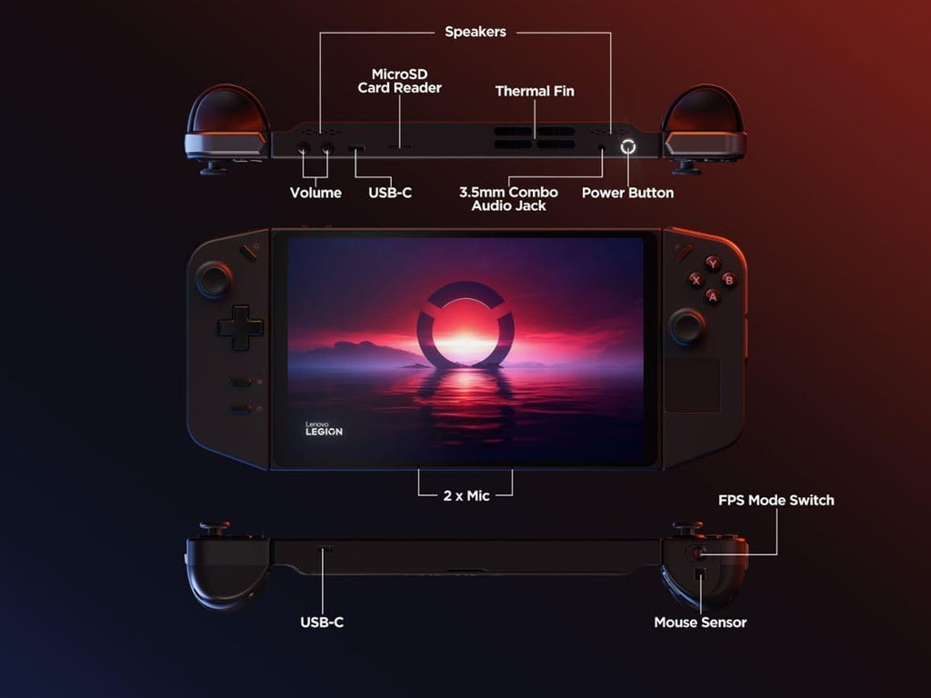 512GB 8.8-inch Touchscreen 144Hz 2K QHD Gaming Handheld J9694