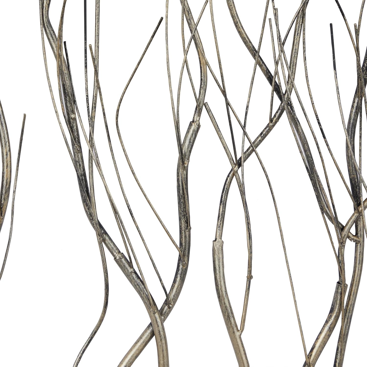 Silver Metal Wall Sculpture 48 x 22 Inch G3472