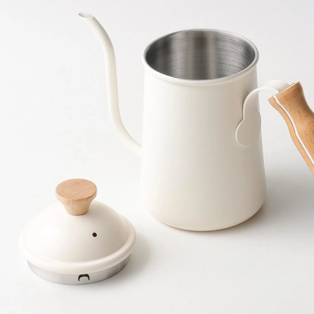 Beige Stainless Steel Gooseneck Coffee Kettle O311040