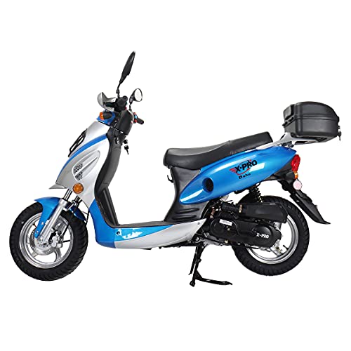 Red 50cc Moped with 10" Aluminum Wheels T609209