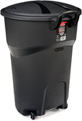 32 Gallon Black Rollout Trash Can R75100
