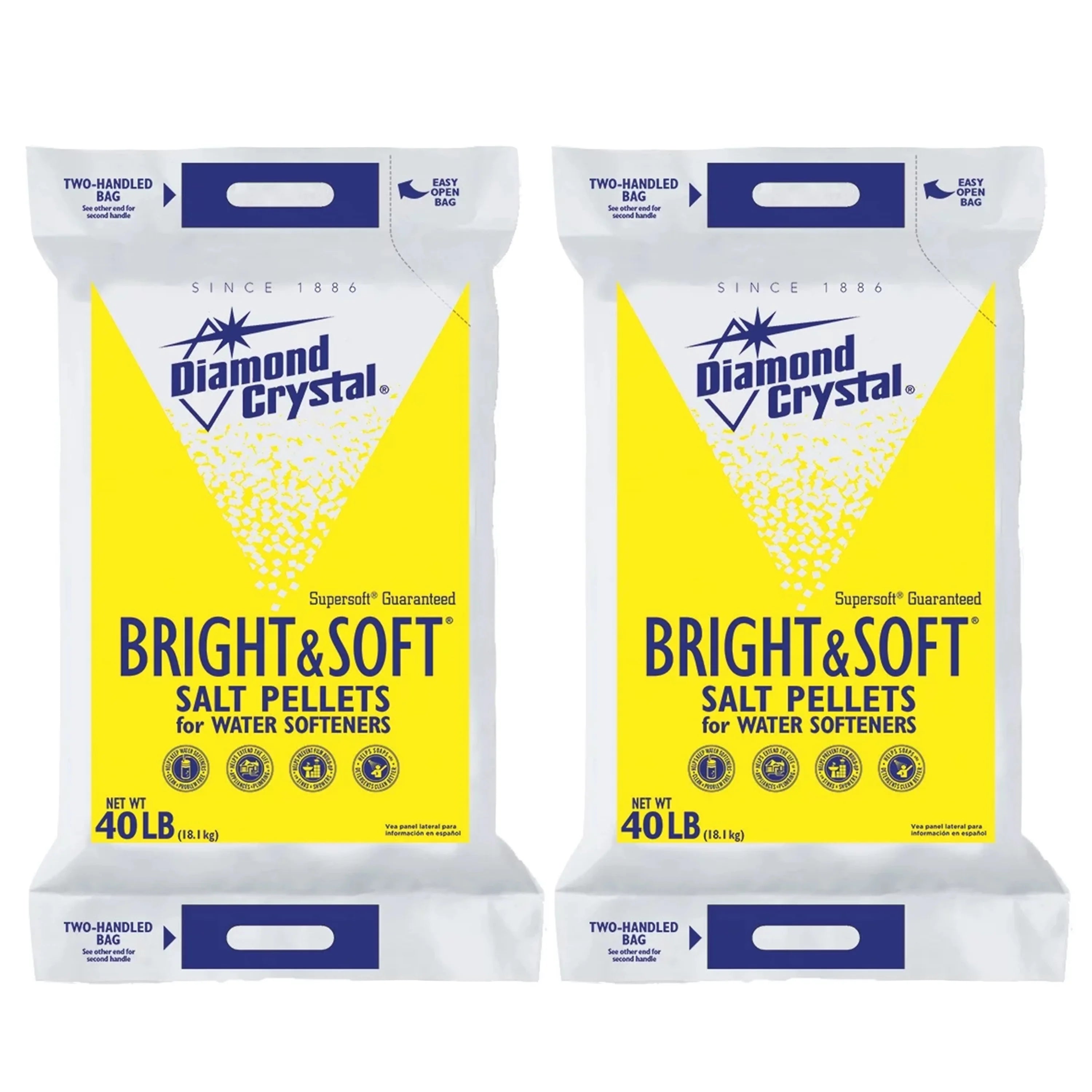 40 lb. Bag-2-Pack Water Softener Salt Pellets F887593