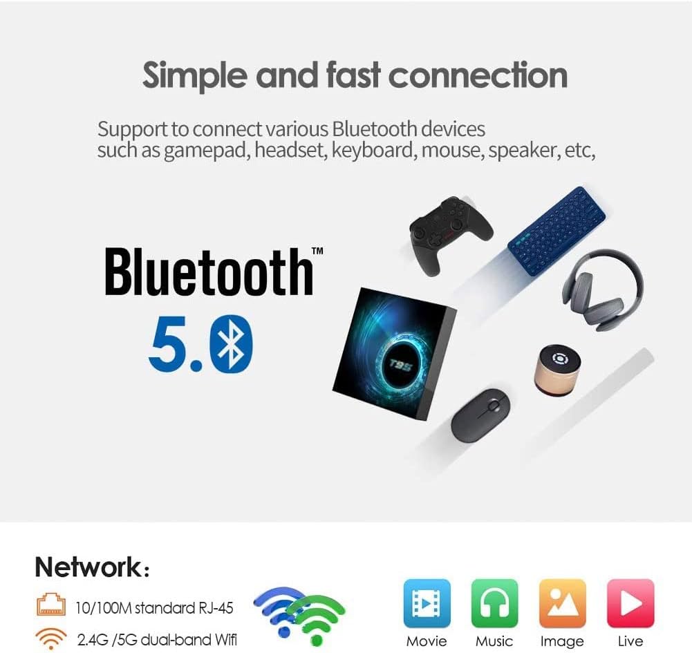 Android 10.0 Smart TV Box 4GB RAM 32GB eMMC T644