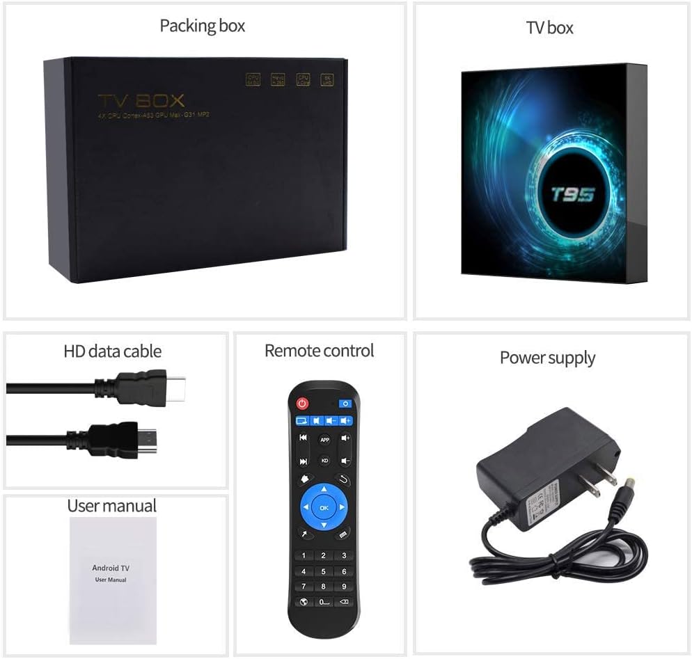 Android 10.0 Smart TV Box 4GB RAM 32GB eMMC T644