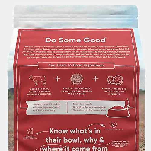 Grass-Fed Beef & Ancient Grains Dry Dog Food, 4 lbs G2018