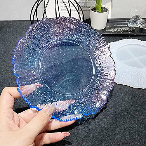 Round Fruit Tray Silicone Epoxy Casting Mould Y2556