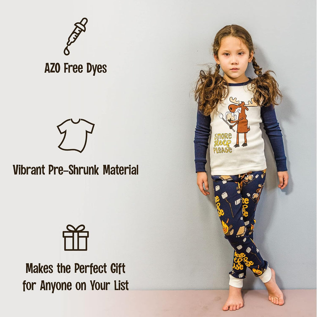 Warm Long-Sleeve Pajama Sets for Kids A111365