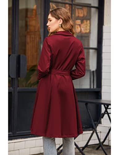 Double-Breasted Long Coat with Belt T37243