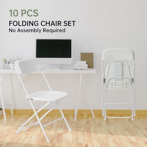 White Plastic Folding Chair D781945