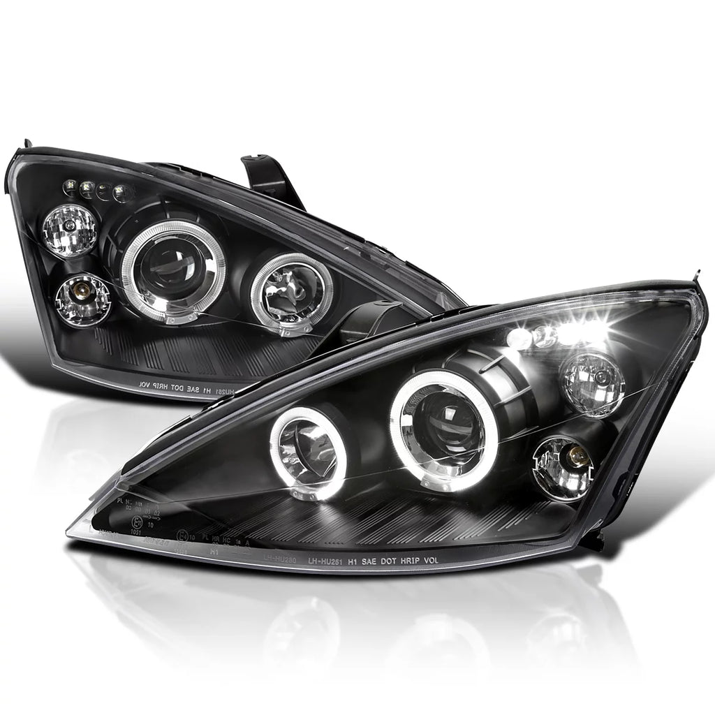 Black LED Projector Headlights Pair Y6726
