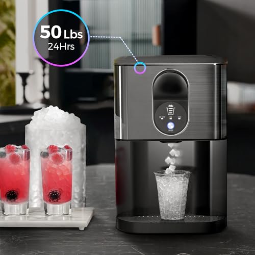 Countertop Nugget Ice Maker, 50LBS/Day Output, Self-Cleaning S476