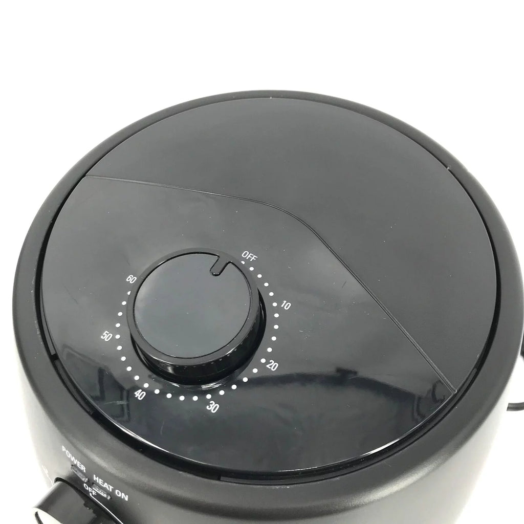 2qt Analog Air Fryer Matte Black R3765