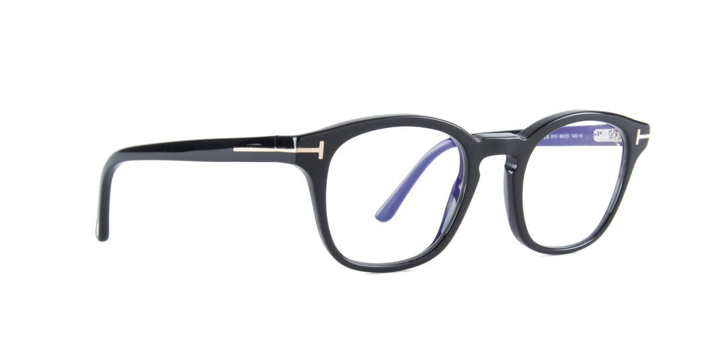 Black Blue Block Eyeglasses F142