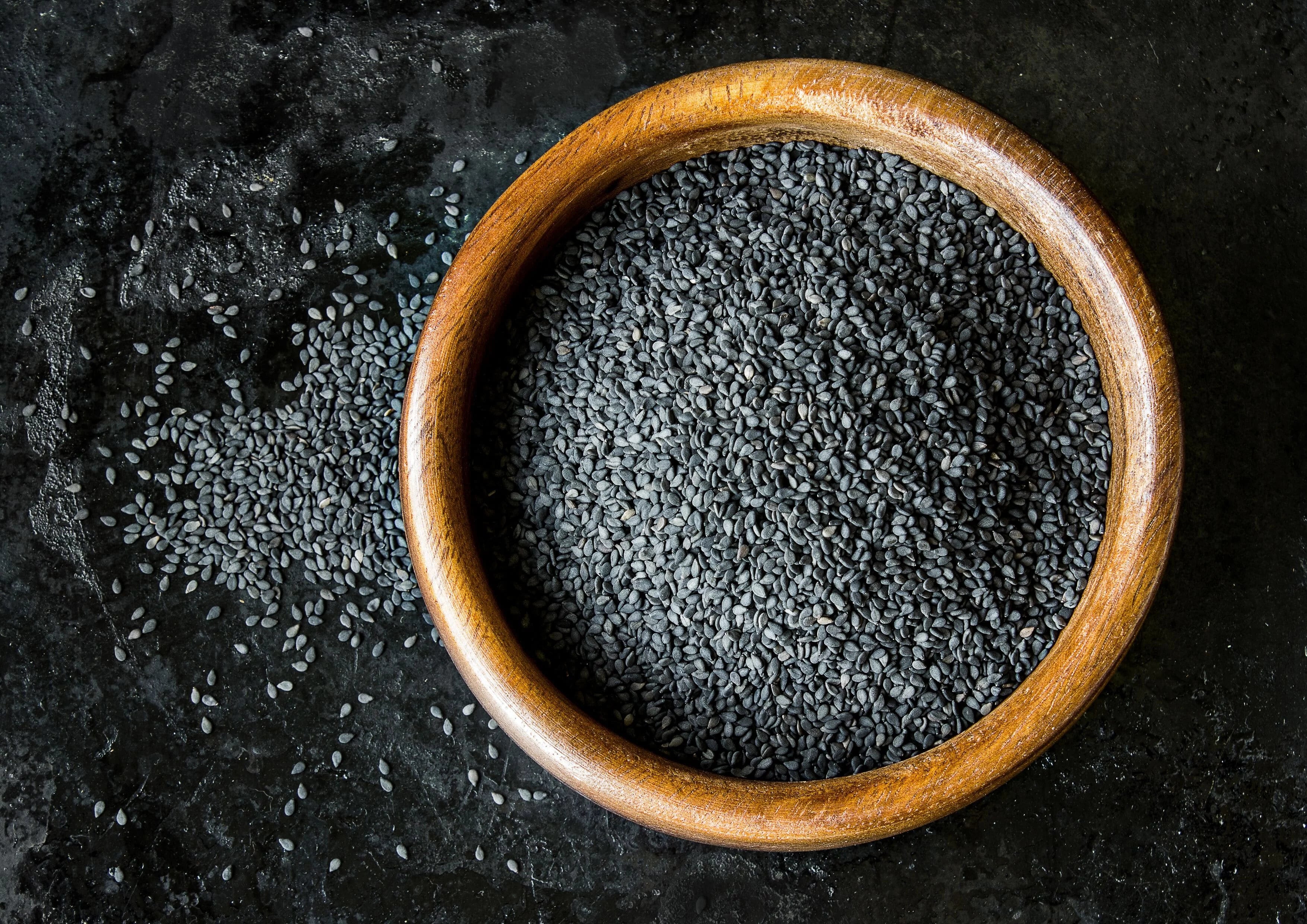 Black Sesame Seeds, 16 Pounds — Raw, Vegan, Kosher D397