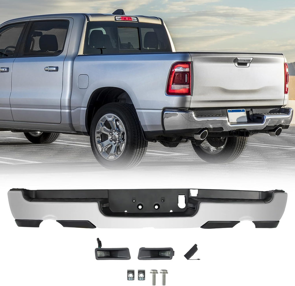 Steel Chrome Rear Step Bumper Assembly X380736
