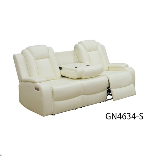 White 3-Piece Recliner Sofa Set R887265