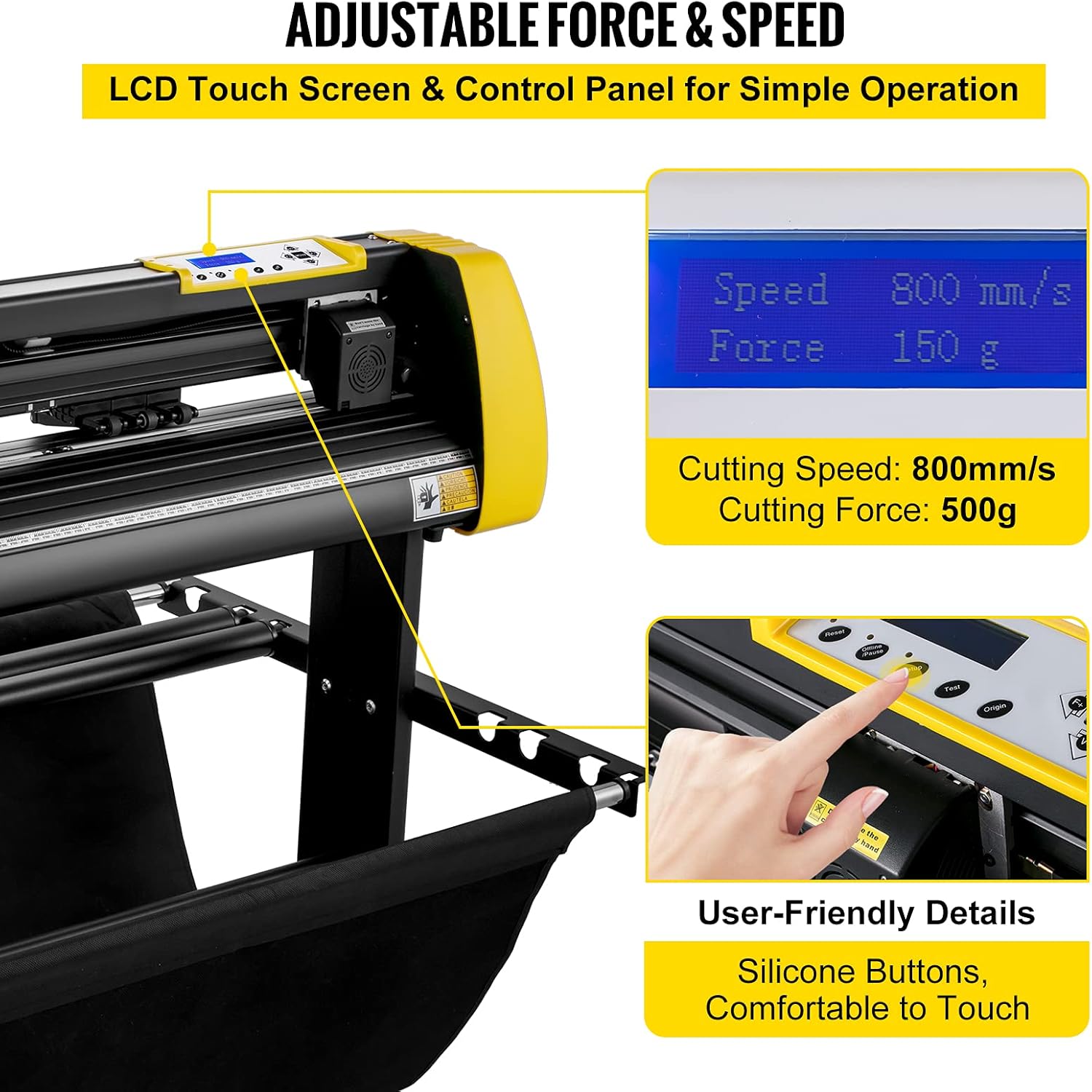 34 in 870 mm Vinyl Cutter Machine with Stand L424