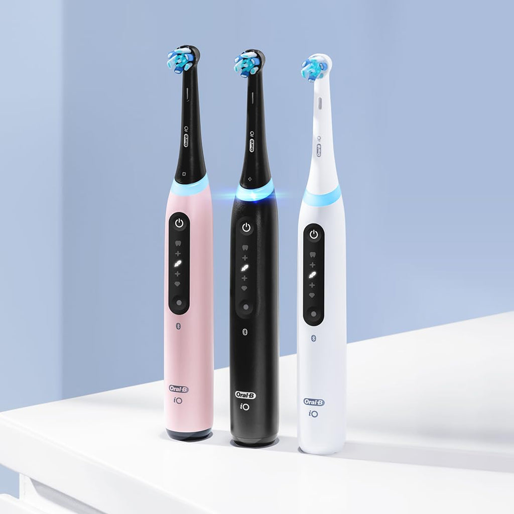 Black Rechargeable Electric Toothbrush with Visible Pressure Sensor, 2 Minute Timer, 5 Cleaning Settings, 1 Replacement Toothbrush Heads, and Travel Case J786