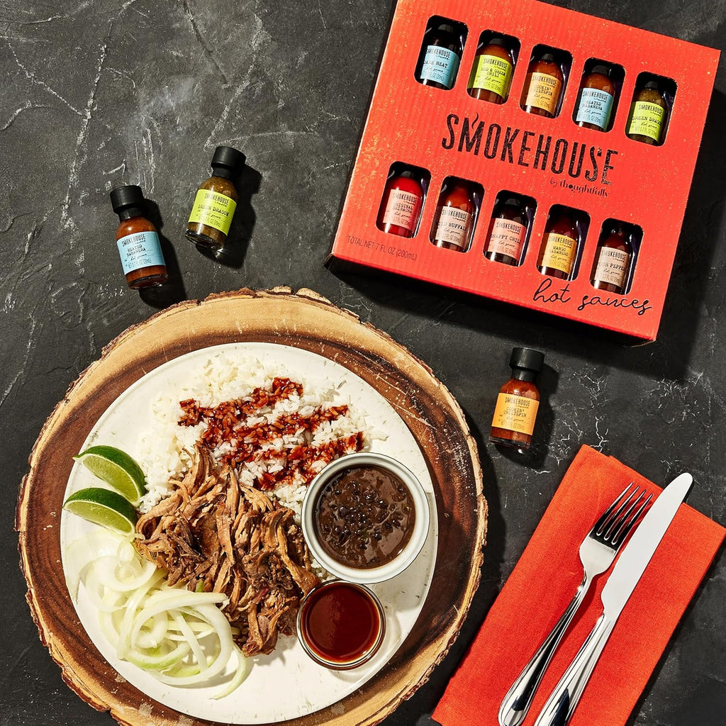 Gourmet Hot Sauce Gift Set, Variety Pack, Set of 10 U78506