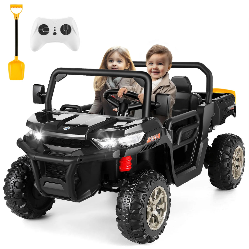 Black 24 V 2 Seater Electric Ride on Dump Truck with Remote Control D655632