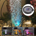 LED Aquarium Lights Fish Tank Bubble Pump Auto Color Changing Round T610847