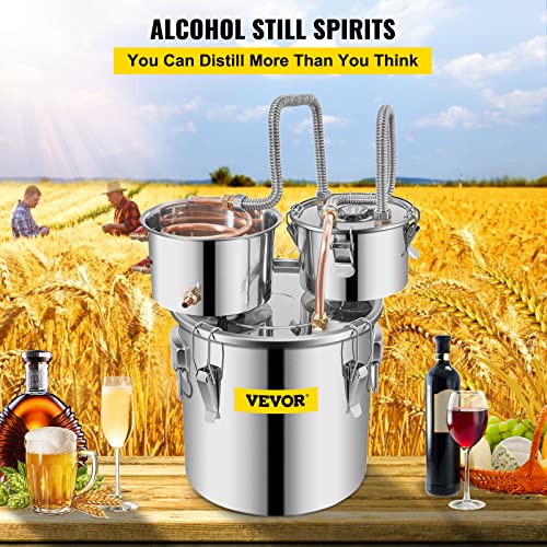 Stainless Steel Alcohol Distiller with Copper Tube and Circulating Pump, 3 Pots L33815