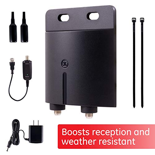 Outdoor Amplified TV Antenna with 50 ft. Coax Cable H90050