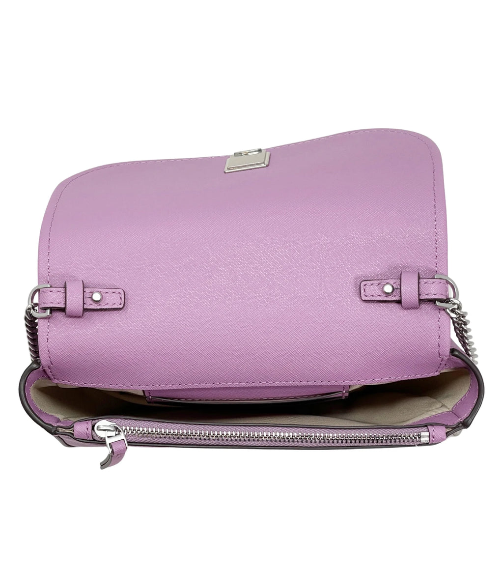 Small Saffiano Leather Top Handle Crossbody Bag B22100