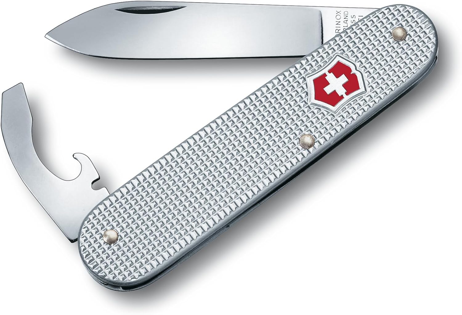 Silver Swiss Army Knife with Large Blade, Screwdriver and Bottle Opener A223