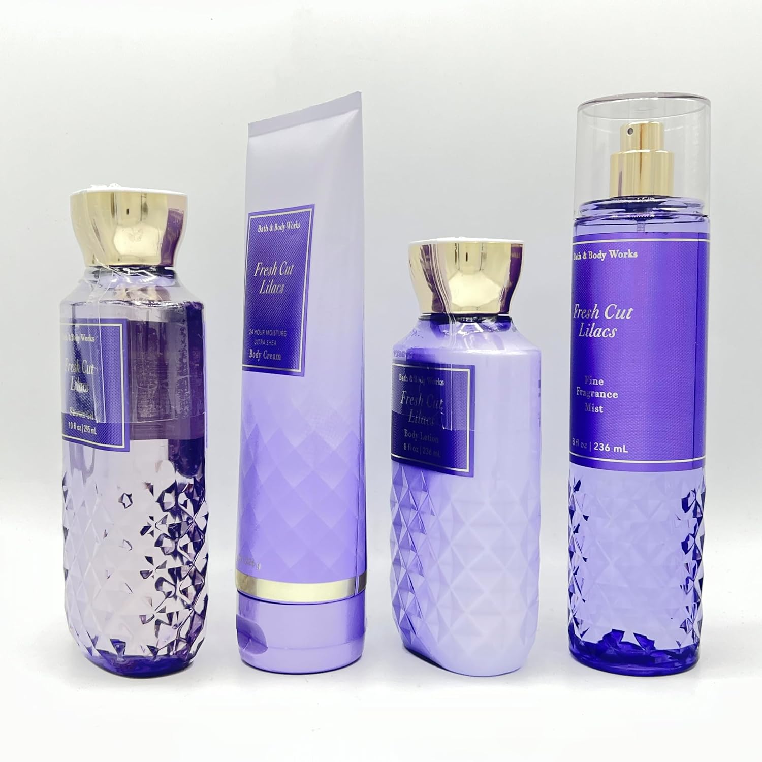 4-Piece Shower Gel, Body Cream, Body Lotion and Fine Fragrance Mist N107