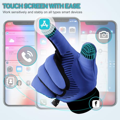 Thermal Wool Fleece Lined Insulated Touchscreen Winter Gloves S3211