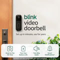 Black Video Doorbell with Sync Module Core P3020