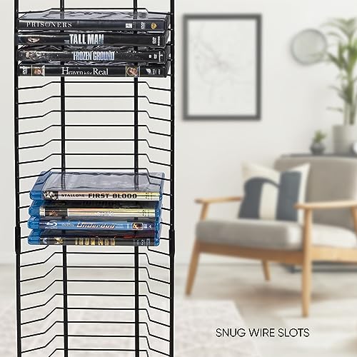 Black Steel Blu-Ray Rack J318