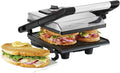 Stainless Steel Panini Press with Double Nonstick Plates D839
