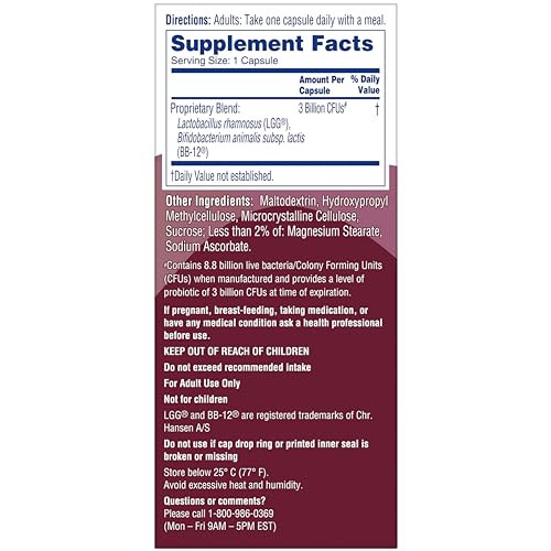 Daily Probiotic Capsules, 60 Count T42712
