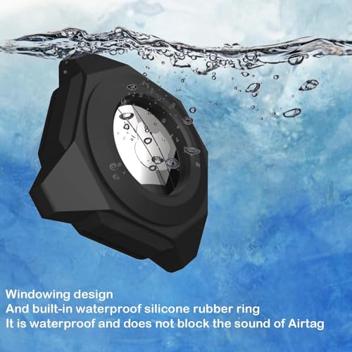 Black Waterproof Stick-On Mount Air Tag Case V870