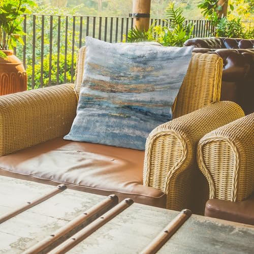 Nav Blue Decorative Abstract Pillow Covers 18x18 M89670