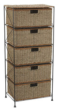 5-Drawer Rattan Storage Unit G5323