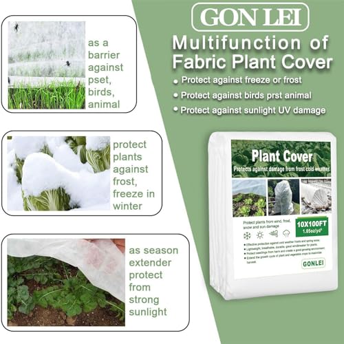 10x50ft 1.05 Oz/yd² Plant Frost Blanket B6921