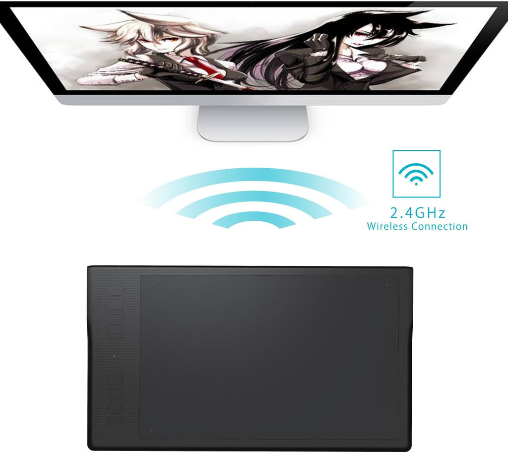 Wireless Graphic Drawing Tablet with 8192 Pressure Sensitivity, 11 x 6.87 inches N49230