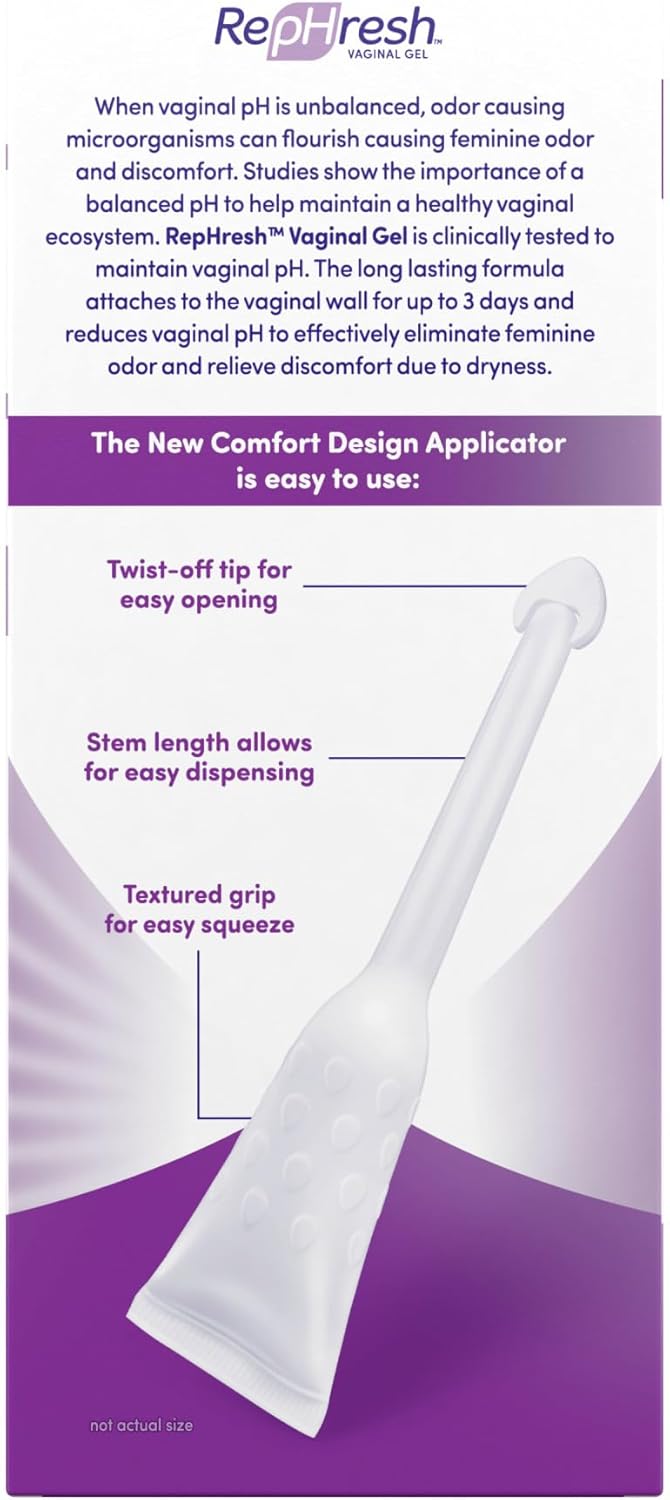 Odor Eliminating Vaginal Gel, 4ct (0.07oz) & Feminine Wash, 12 oz H911