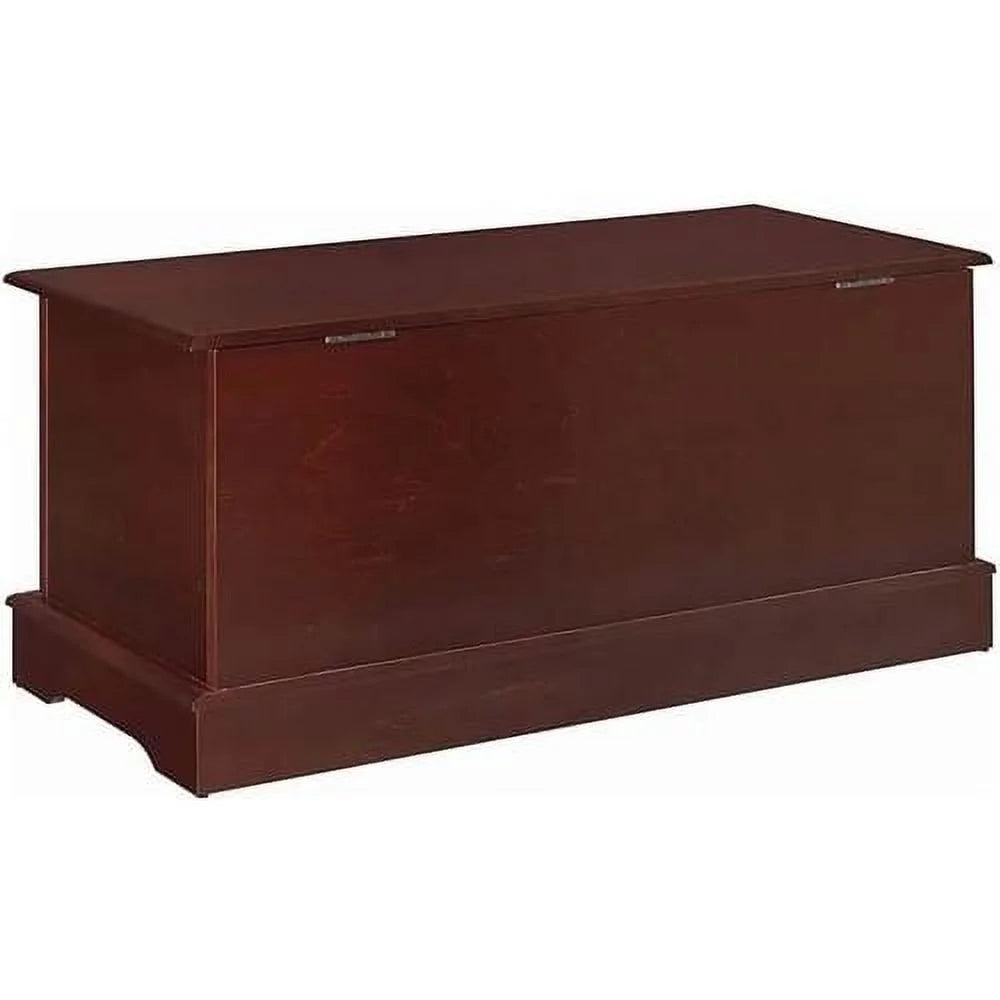 Warm Brown Cedar Lined Wood Storage Blanket Chest Trunk O715